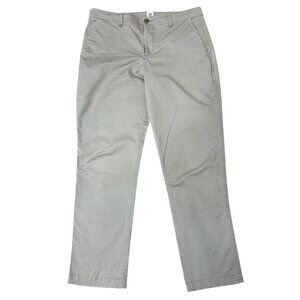 GAP Girlfriend Khaki Ankle Pants 8 Chinos Casual Pockets Loops Tapered Zip